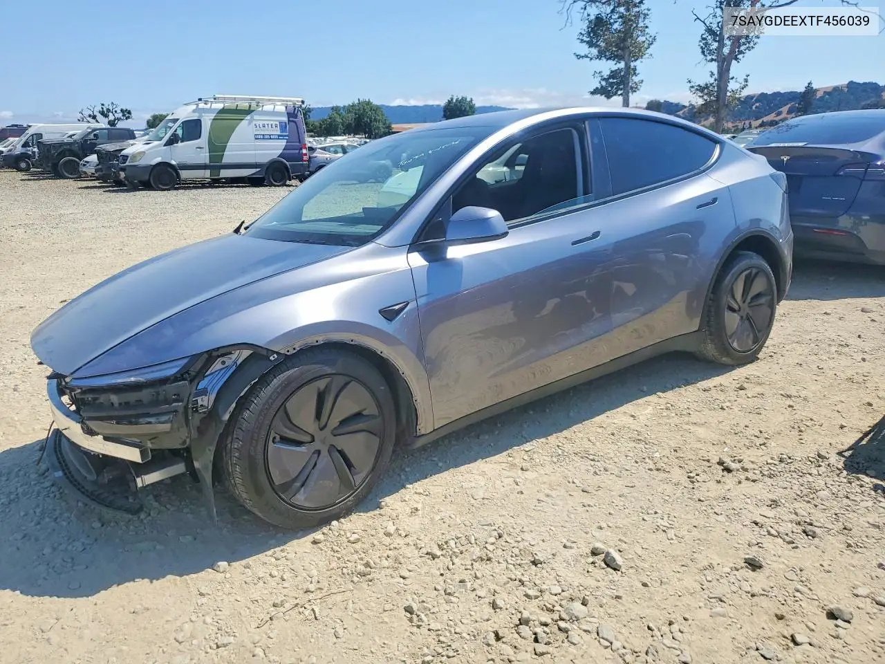 2026 Tesla Model Y VIN: 7SAYGDEEXTF456039 Lot: 57427396