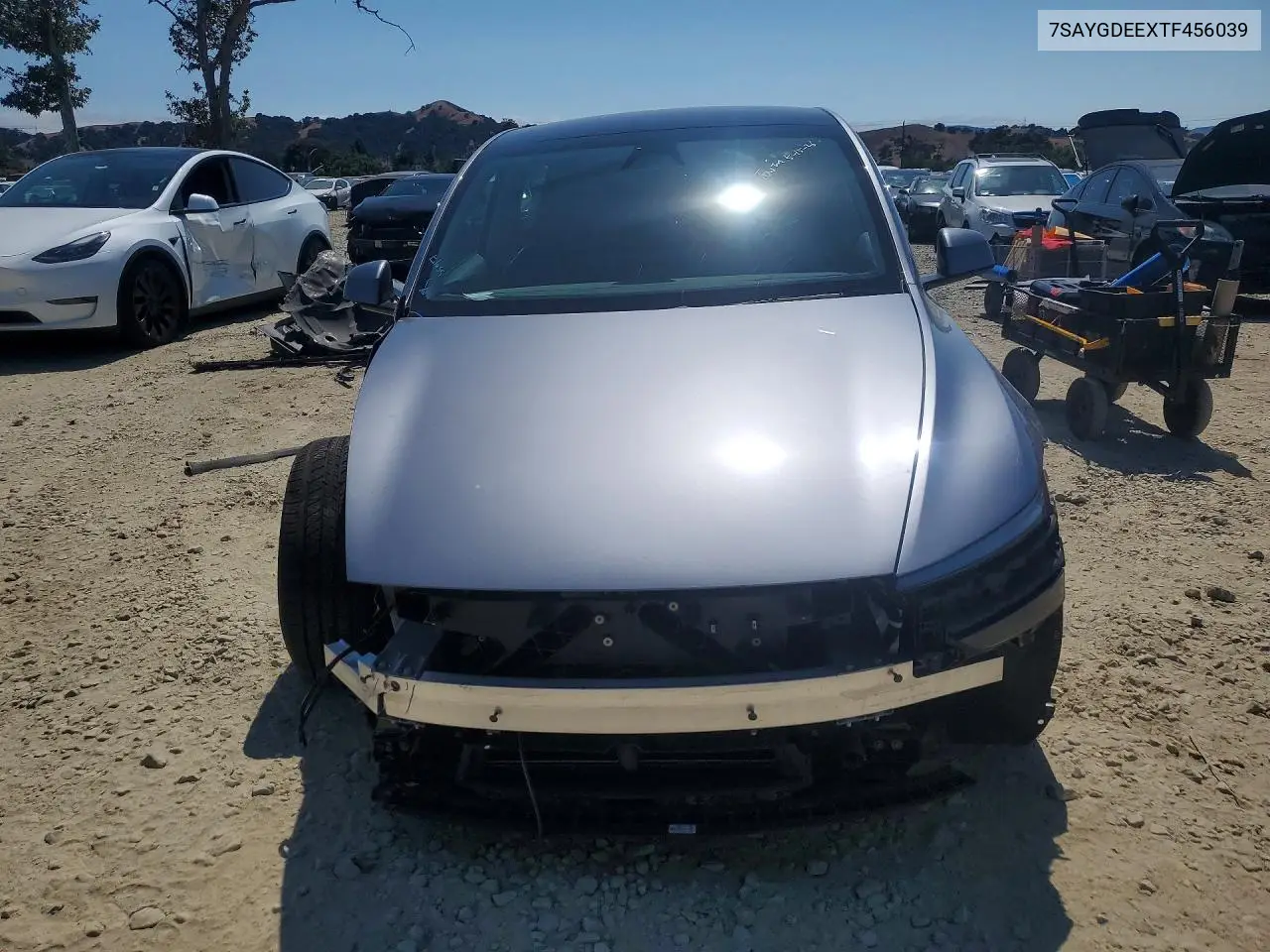 2026 Tesla Model Y VIN: 7SAYGDEEXTF456039 Lot: 57427396