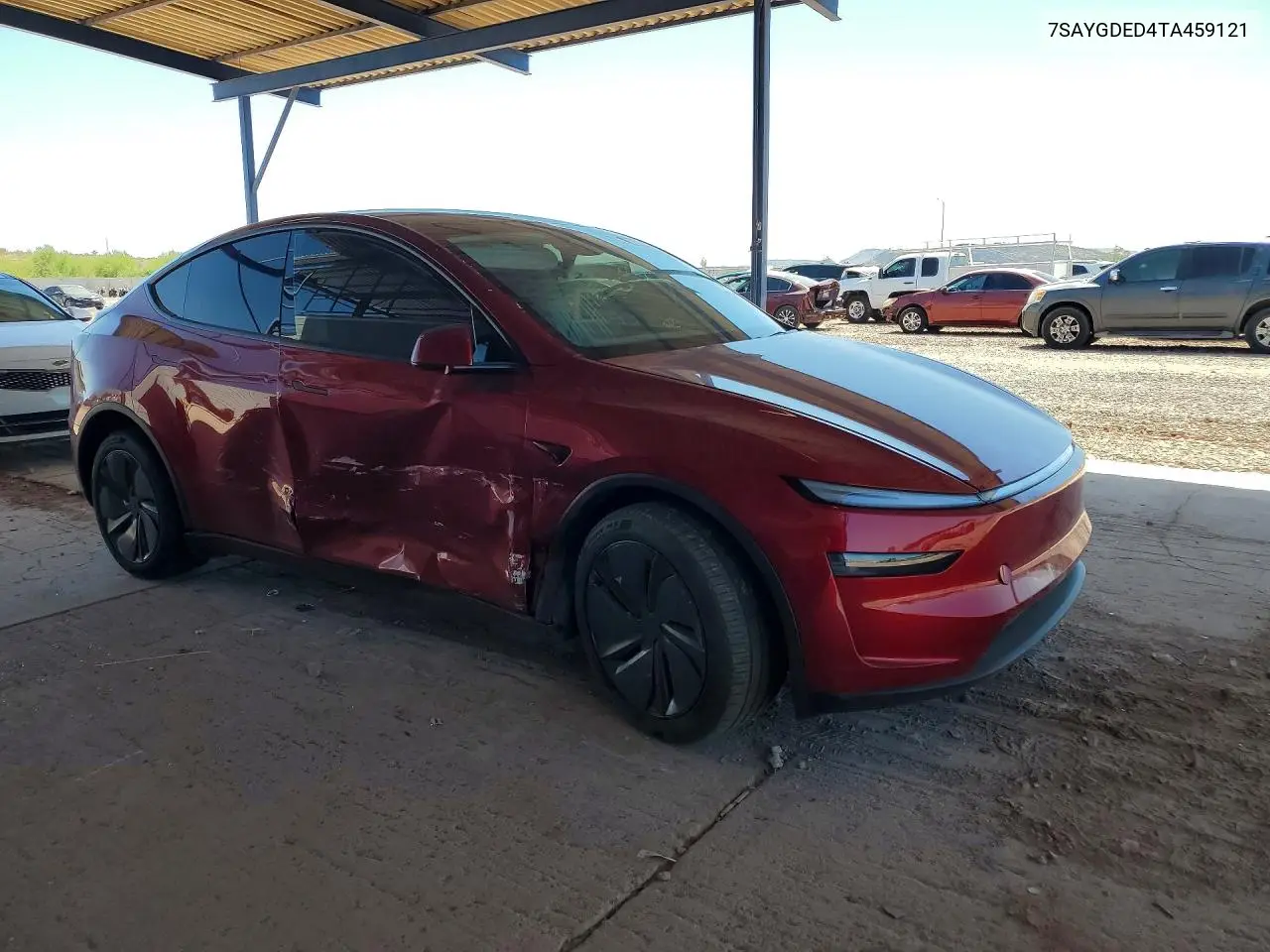2026 Tesla Model Y VIN: 7SAYGDED4TA459121 Lot: 58135036