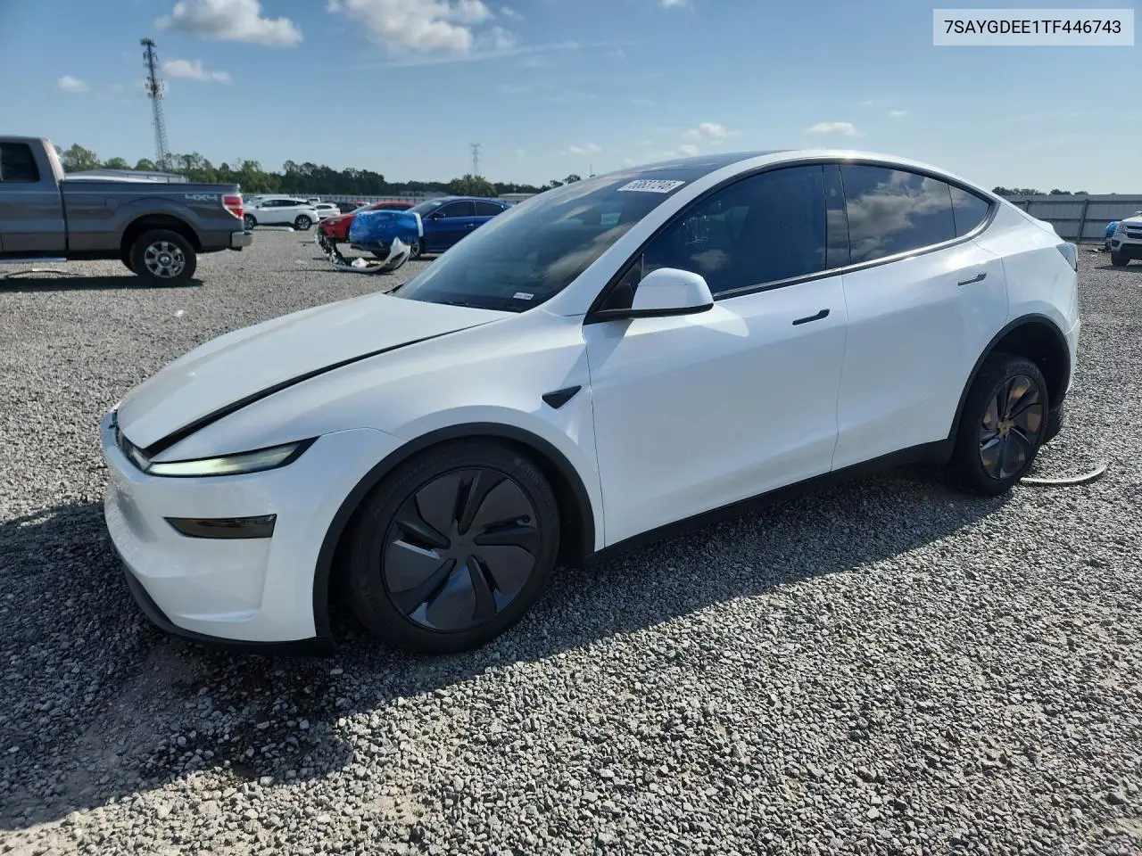 2026 Tesla Model Y VIN: 7SAYGDEE1TF446743 Lot: 58637246