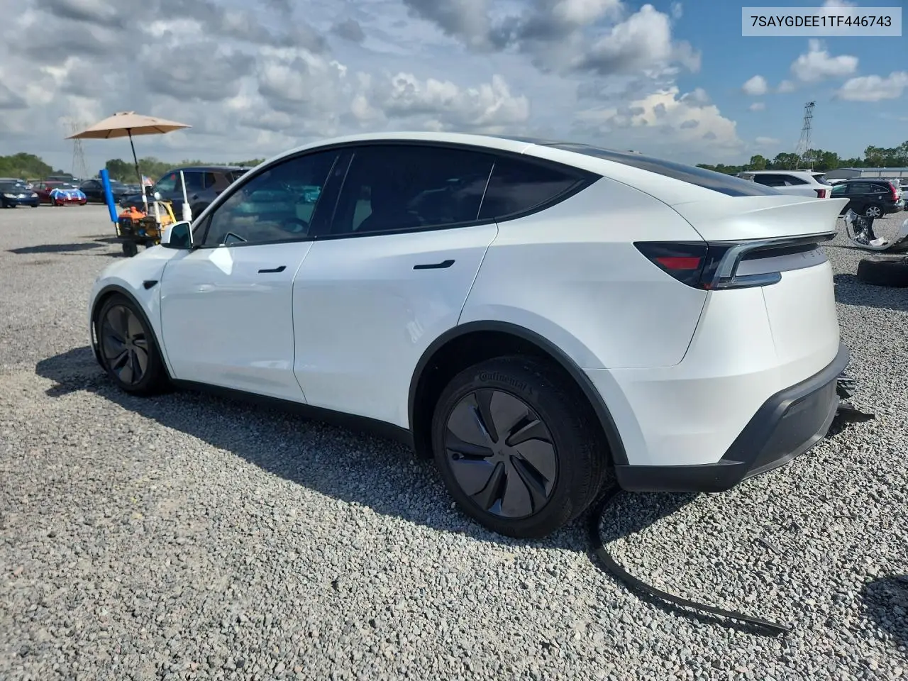 2026 Tesla Model Y VIN: 7SAYGDEE1TF446743 Lot: 58637246