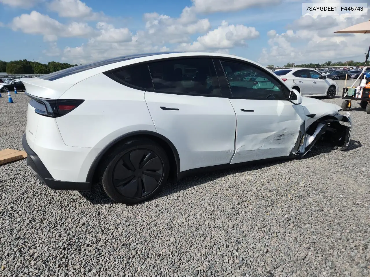 2026 Tesla Model Y VIN: 7SAYGDEE1TF446743 Lot: 58637246