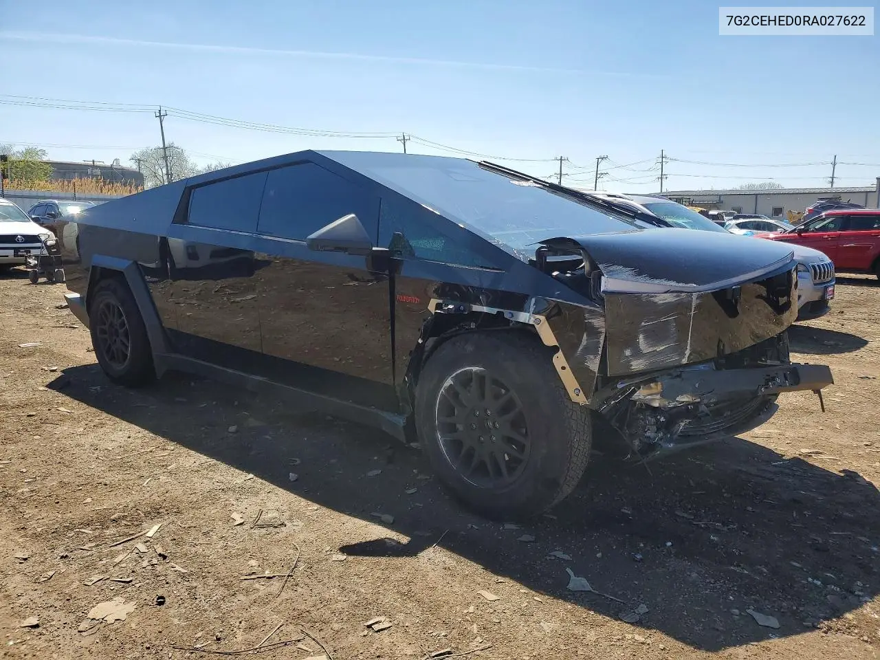 2024 Tesla Cybertruck VIN: 7G2CEHED0RA027622 Lot: 50470636