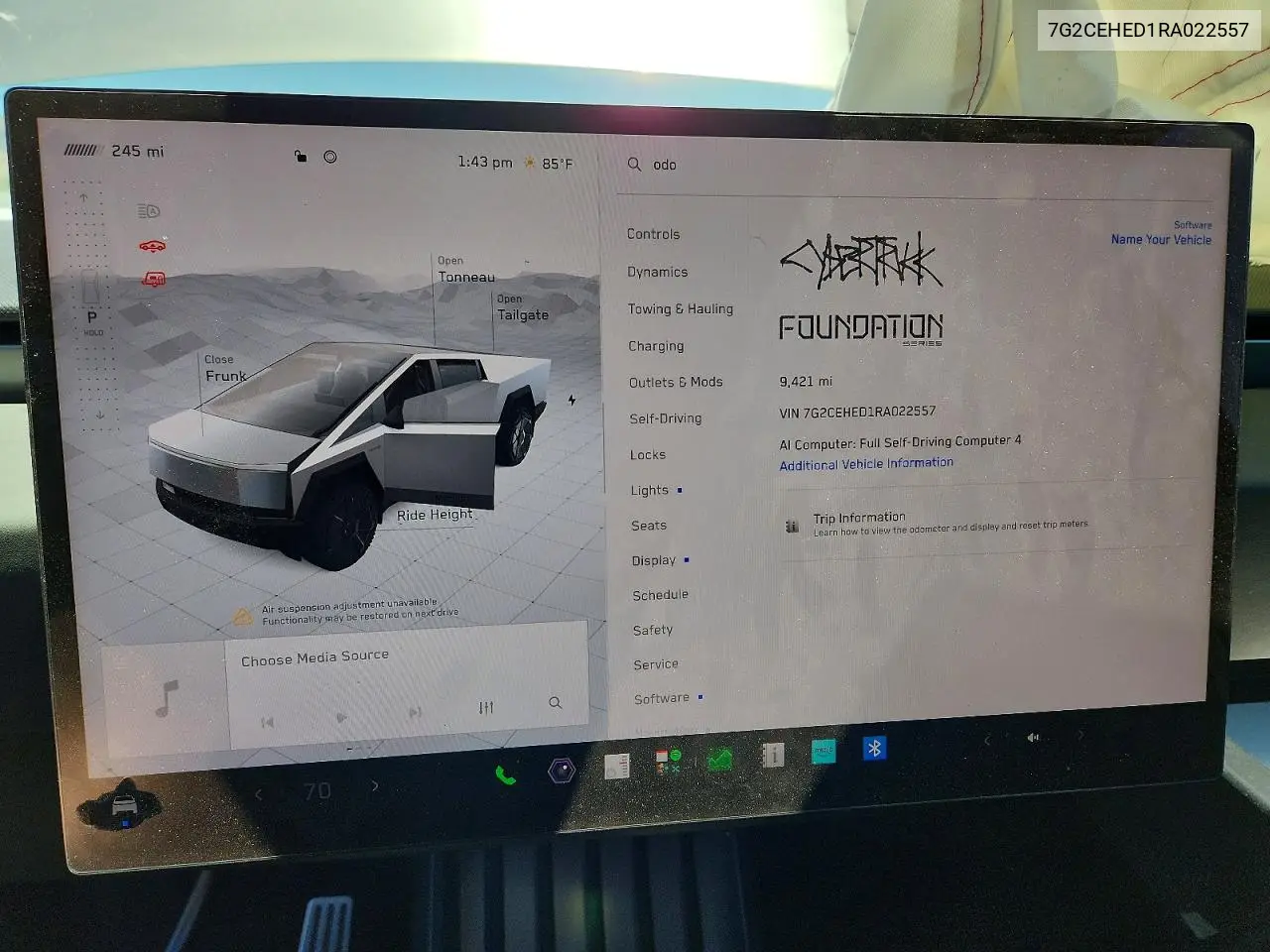 2024 Tesla Cybertruck Beast VIN: 7G2CEHED1RA022557 Lot: 60273976