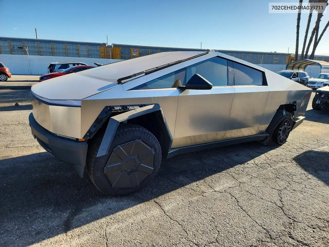 2024 Tesla Cybertruck VIN: 7G2CEHED4RA039711 Lot: 60821896