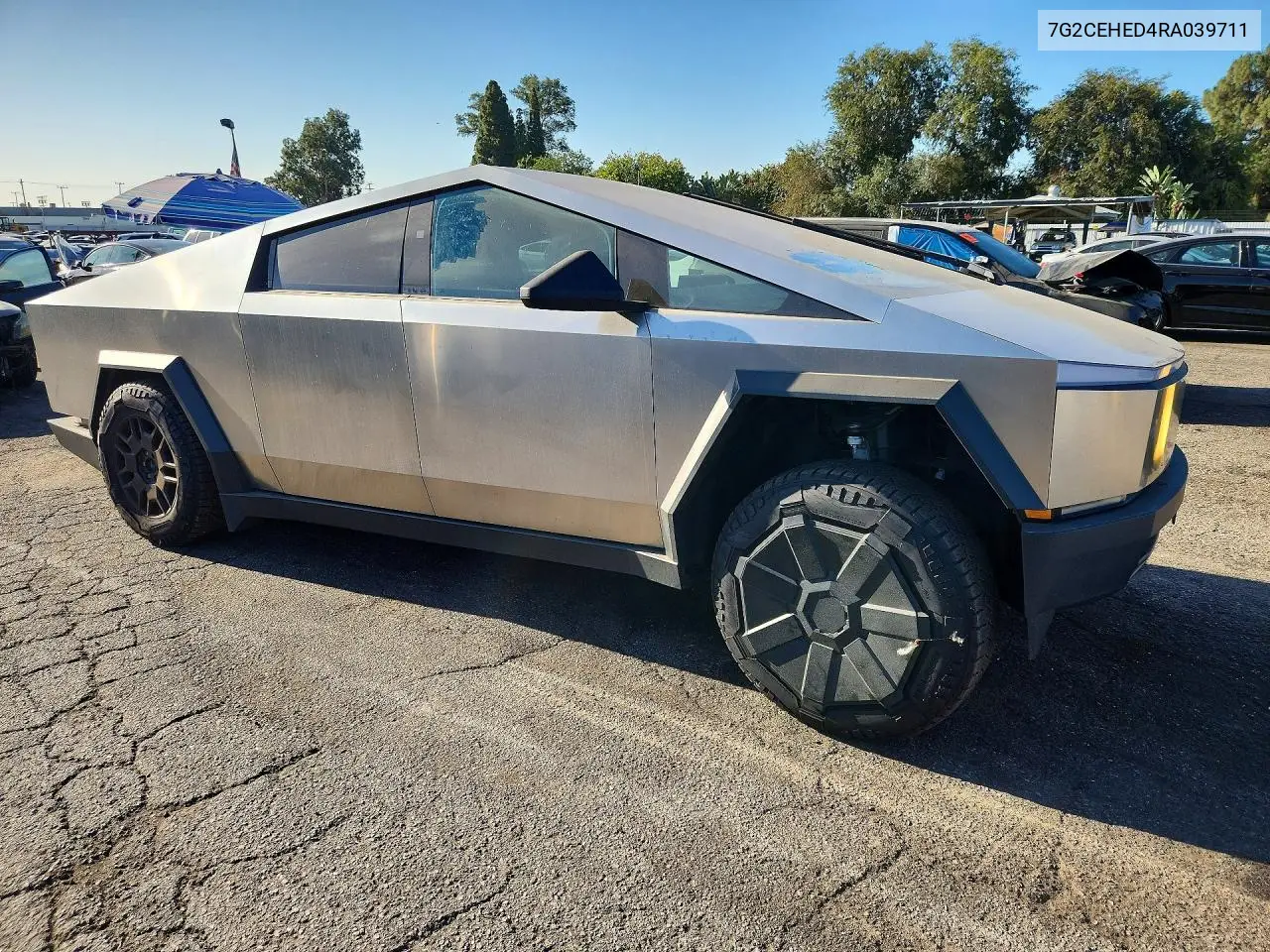 2024 Tesla Cybertruck VIN: 7G2CEHED4RA039711 Lot: 60821896
