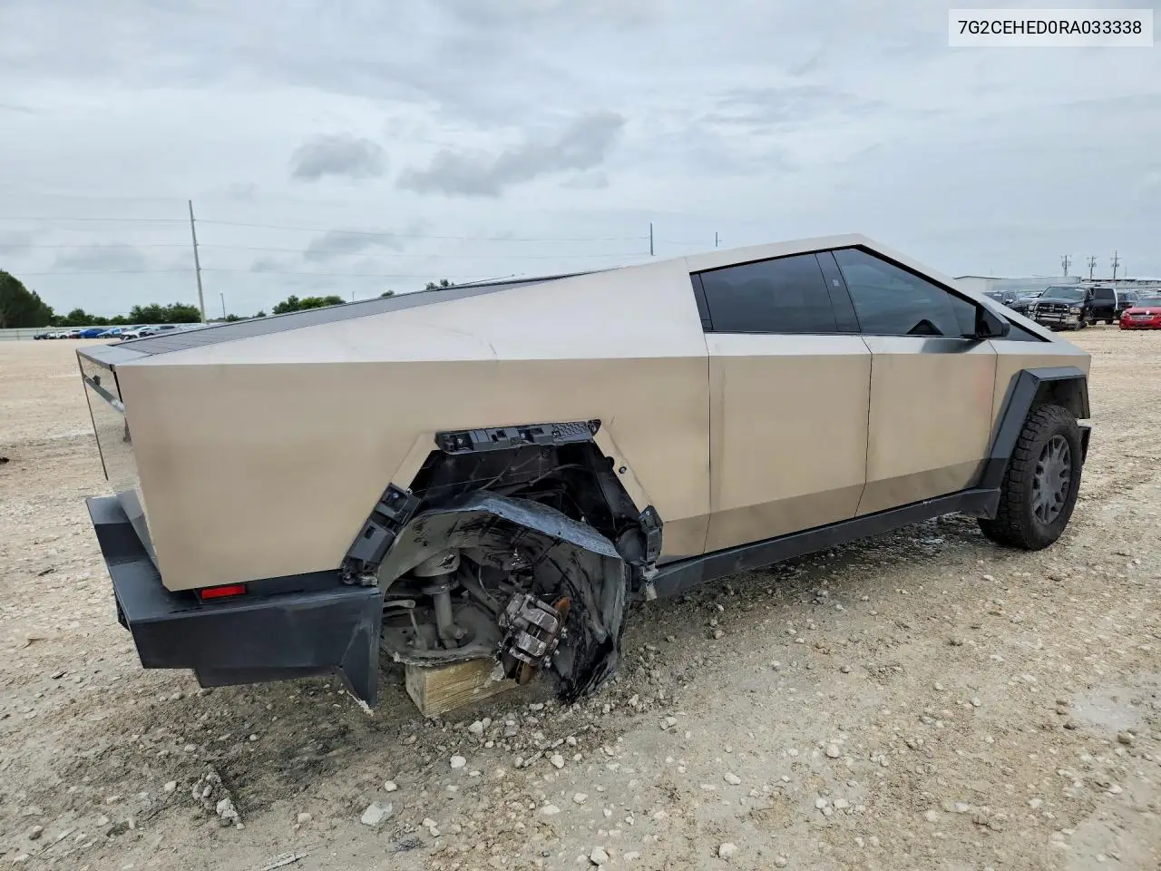 2024 Tesla Cybertruck VIN: 7G2CEHED0RA033338 Lot: 61050336