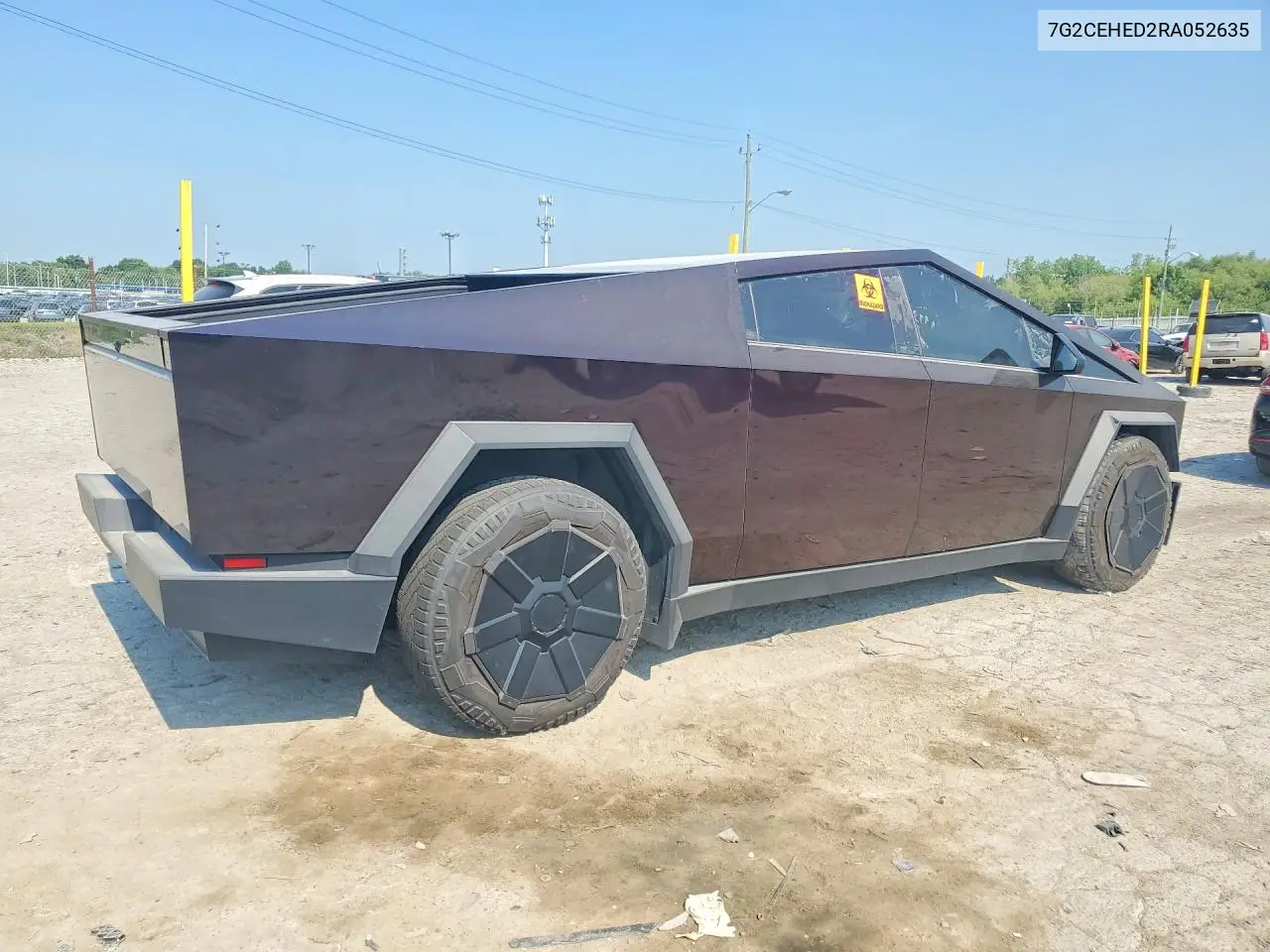 2024 Tesla Cybertruck VIN: 7G2CEHED2RA052635 Lot: 61109486