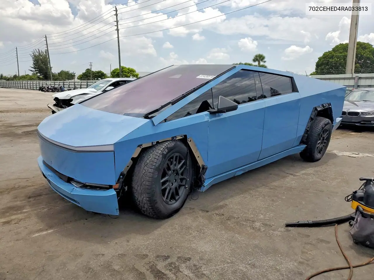 2024 Tesla Cybertruck VIN: 7G2CEHED4RA033813 Lot: 61438516