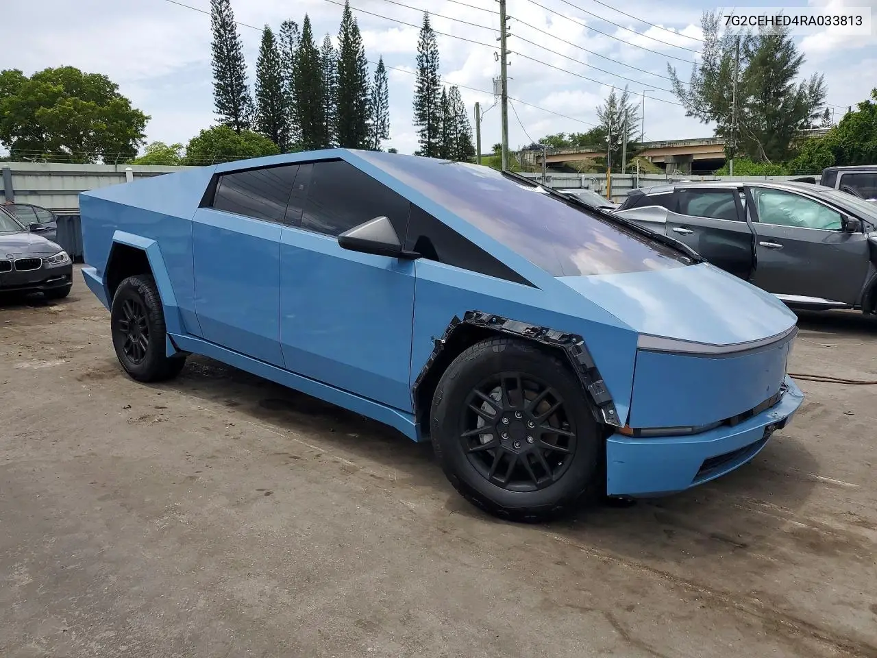 2024 Tesla Cybertruck VIN: 7G2CEHED4RA033813 Lot: 61438516