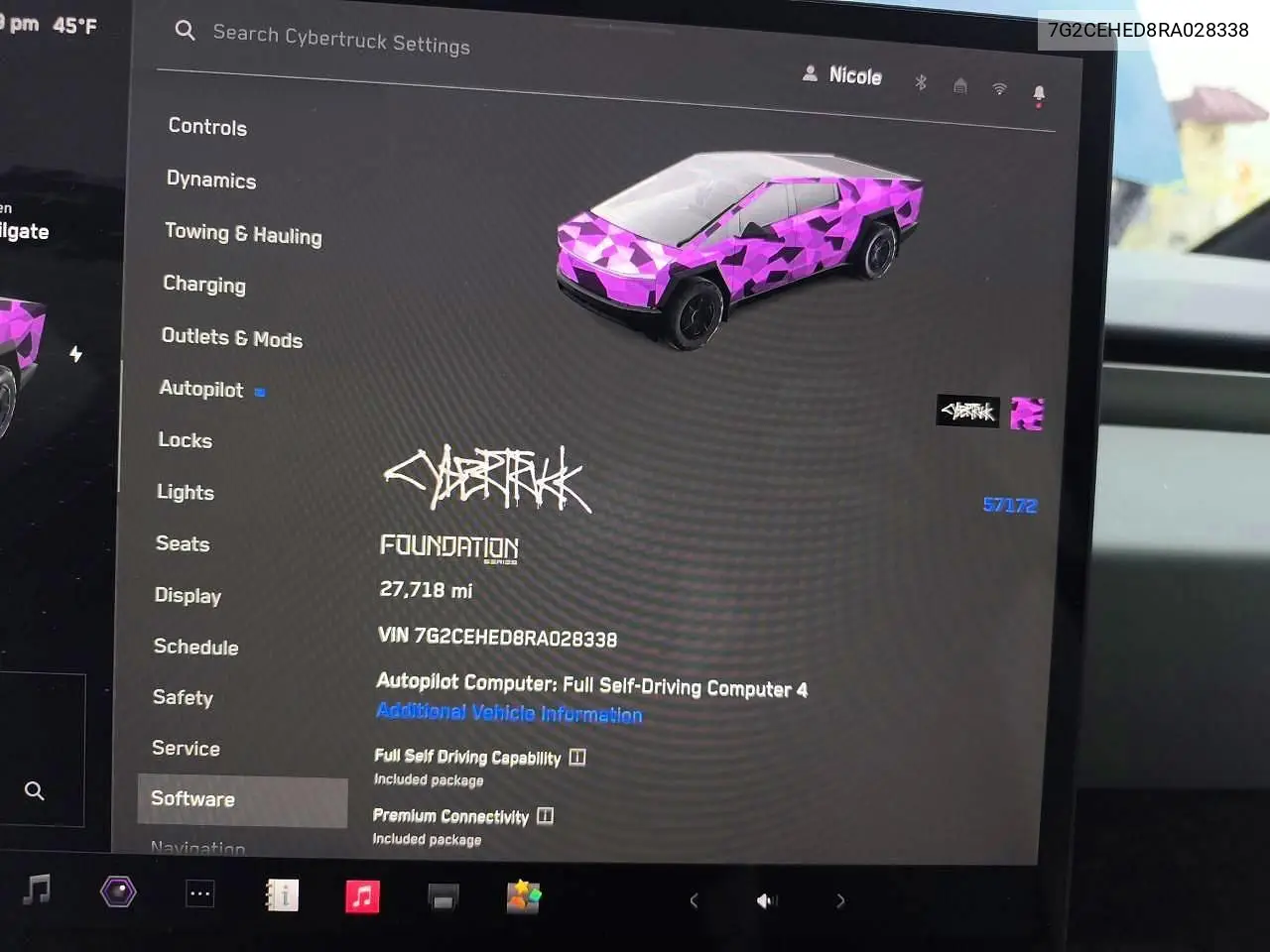 2024 Tesla Cybertruck VIN: 7G2CEHED8RA028338 Lot: 77527795