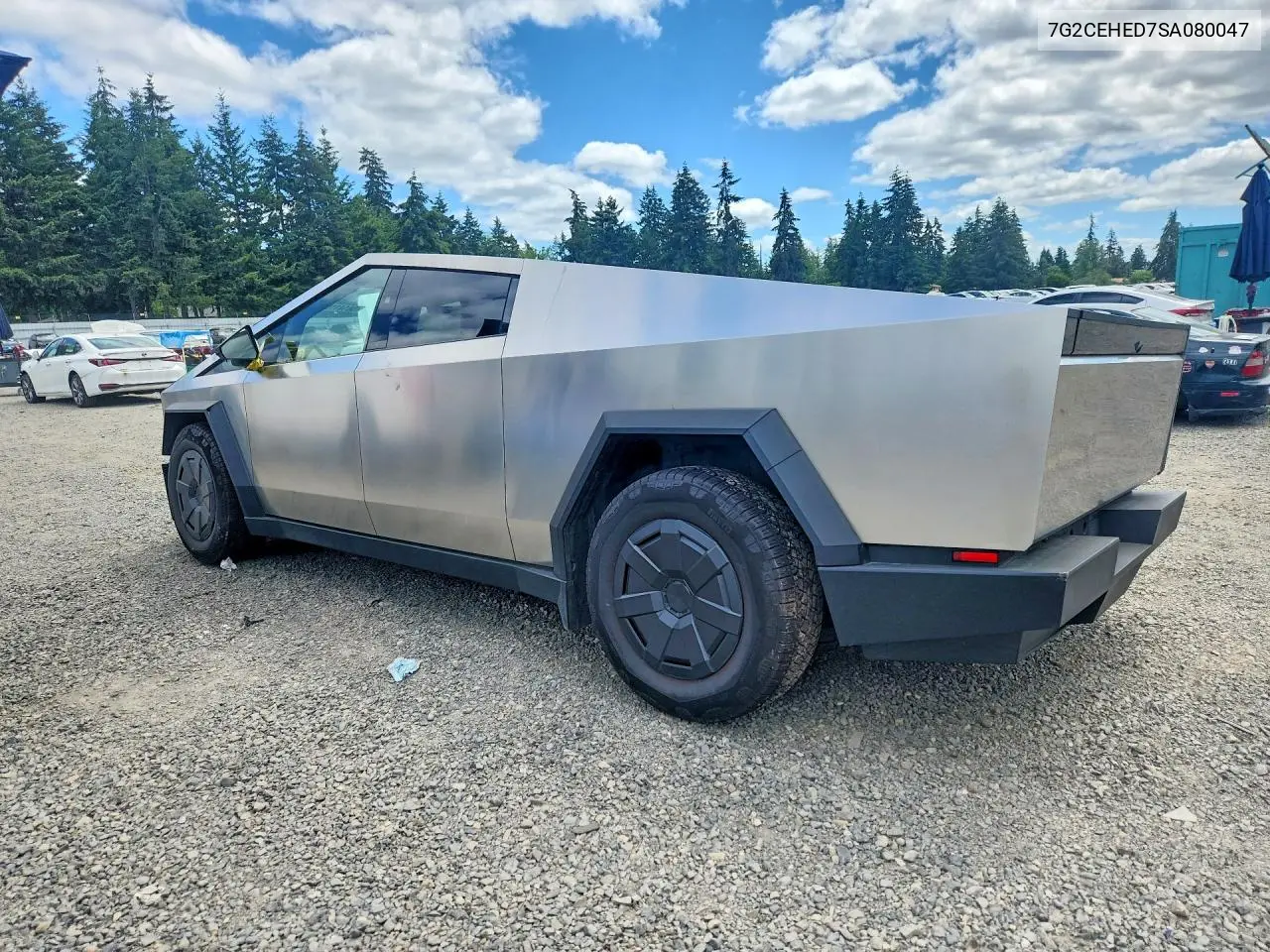 2025 Tesla Cybertruck VIN: 7G2CEHED7SA080047 Lot: 56141156