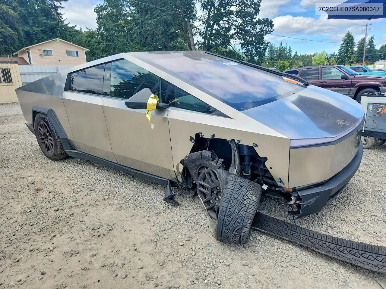 2025 Tesla Cybertruck VIN: 7G2CEHED7SA080047 Lot: 56141156