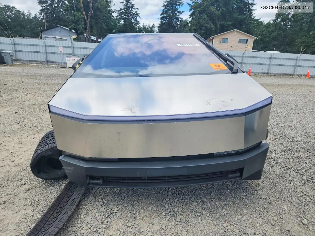 2025 Tesla Cybertruck VIN: 7G2CEHED7SA080047 Lot: 56141156