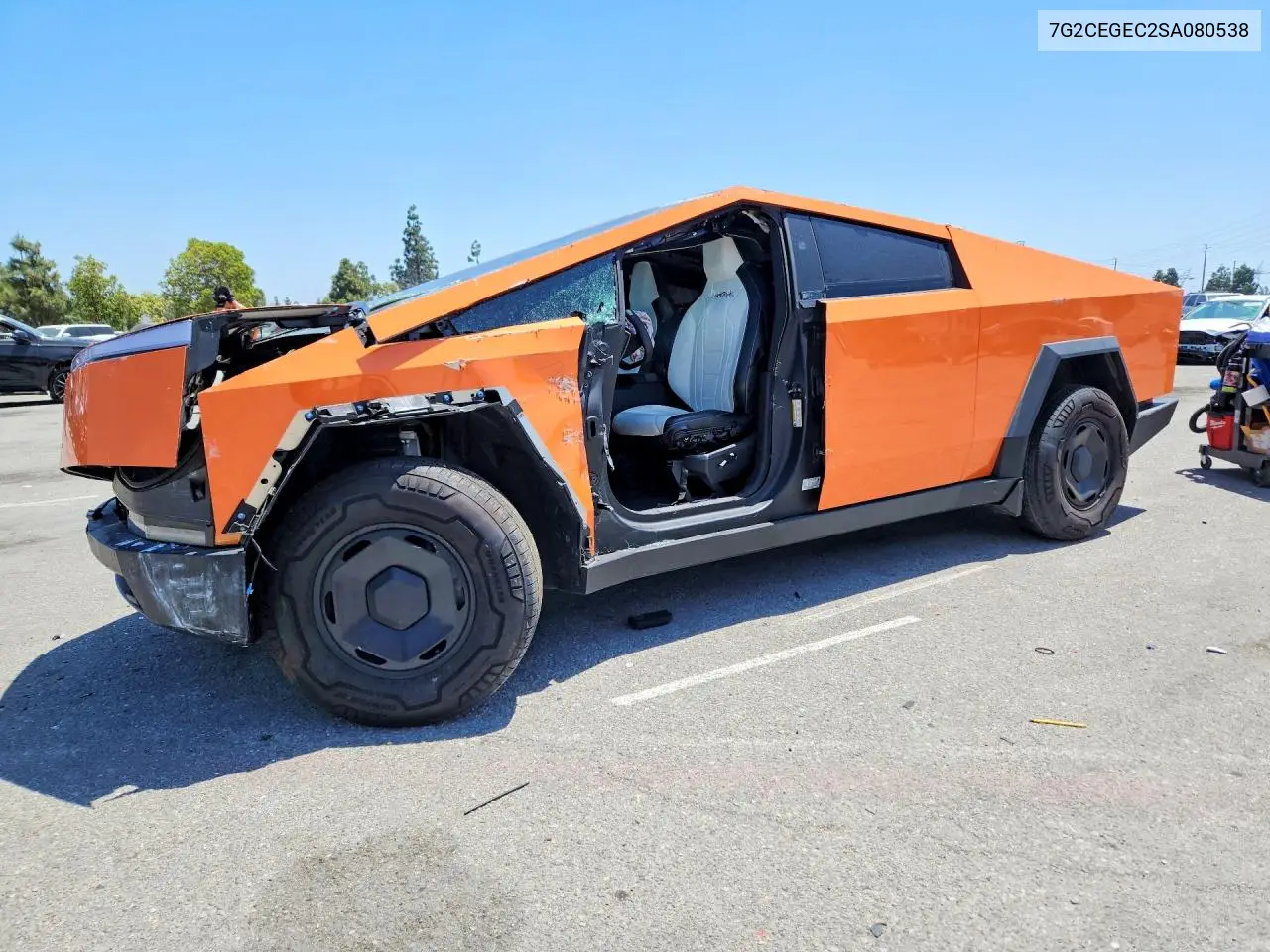 2025 Tesla Cybertruck VIN: 7G2CEGEC2SA080538 Lot: 56780016