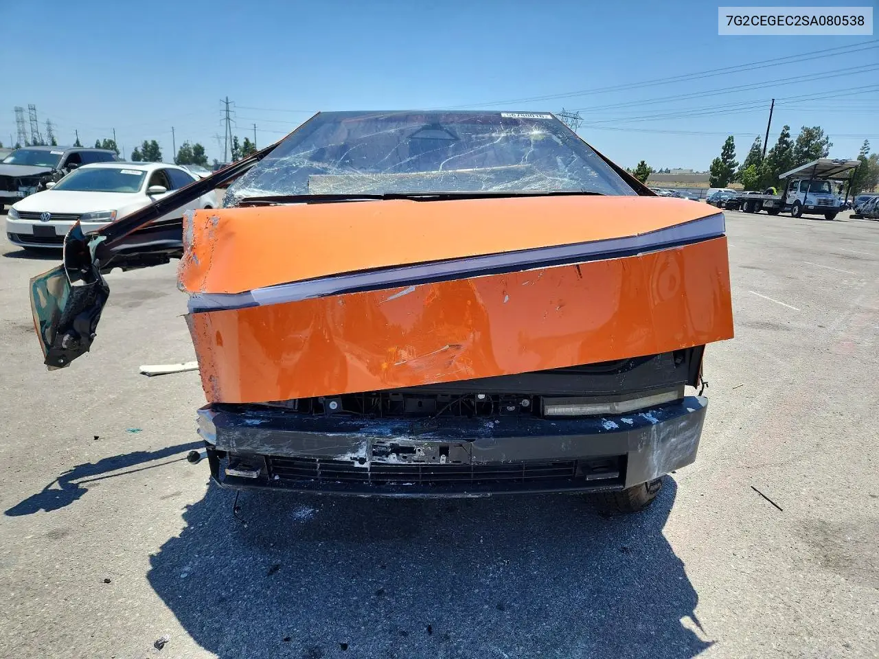 2025 Tesla Cybertruck VIN: 7G2CEGEC2SA080538 Lot: 56780016