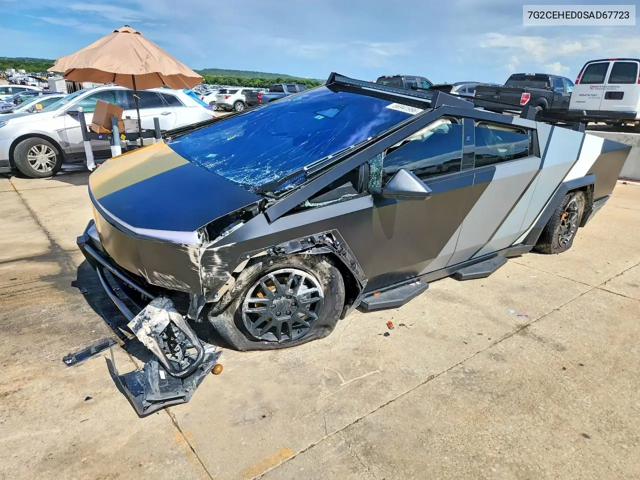 2025 Tesla Cybertruck VIN: 7G2CEHED0SA067723 Lot: 56941996