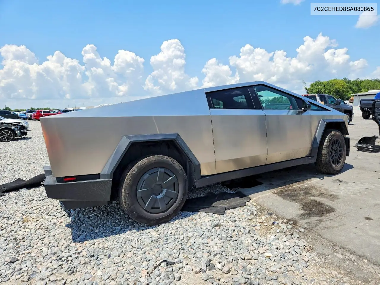 2025 Tesla Cybertruck VIN: 7G2CEHED8SA080865 Lot: 58941946