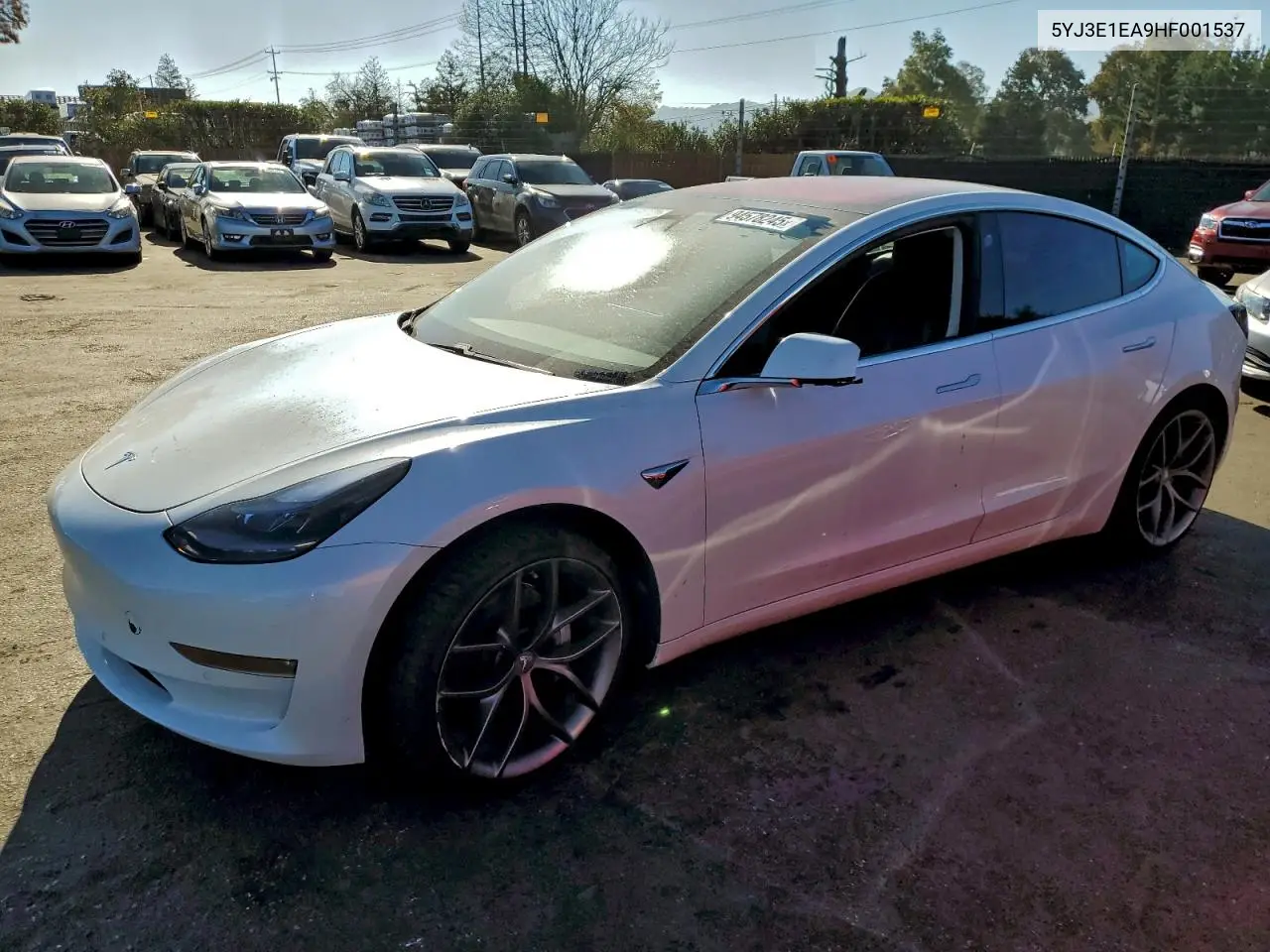 5YJ3E1EA9HF001537 2017 Tesla Model 3