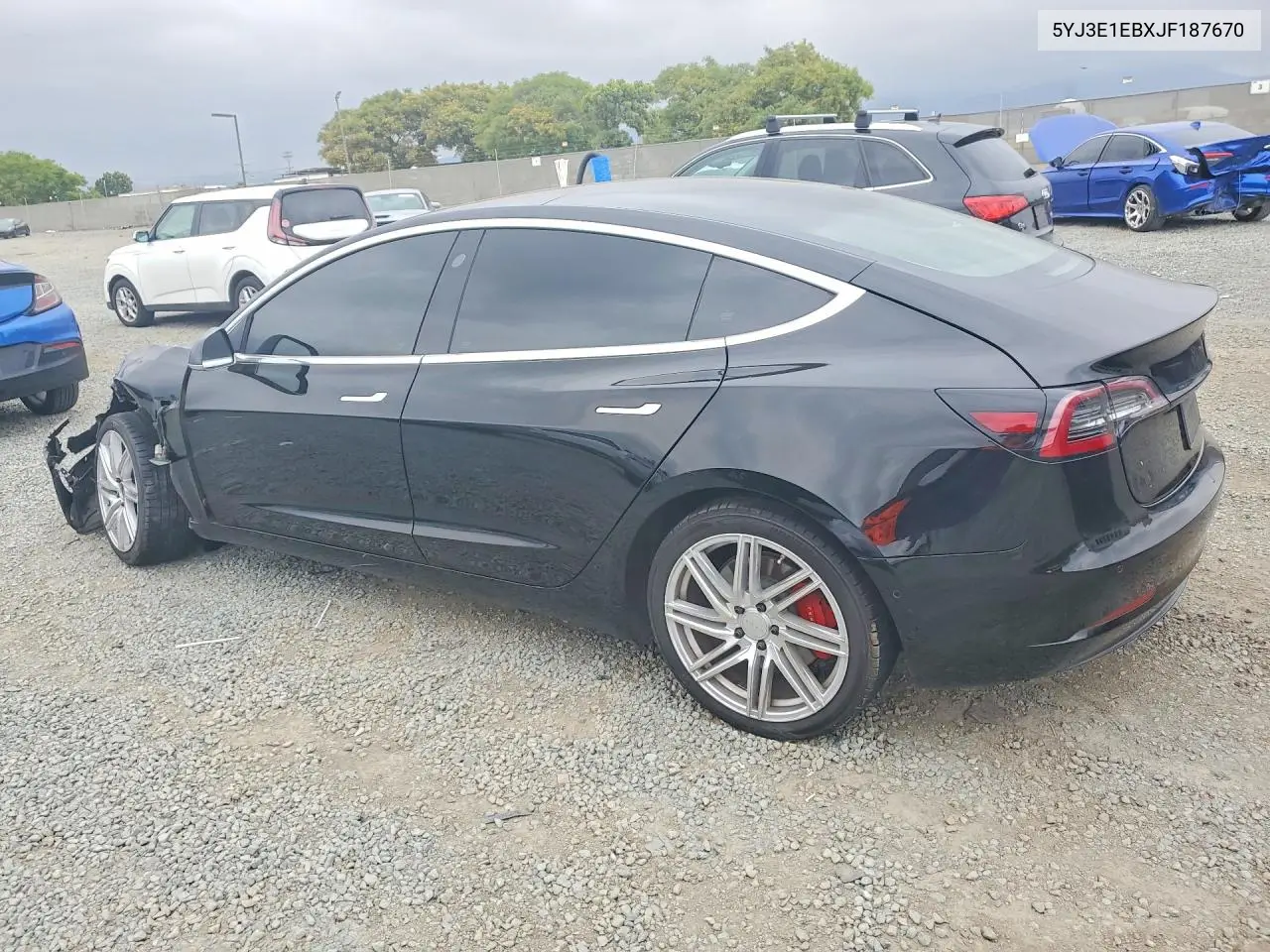 2018 Tesla Model 3 VIN: 5YJ3E1EBXJF187670 Lot: 53112706