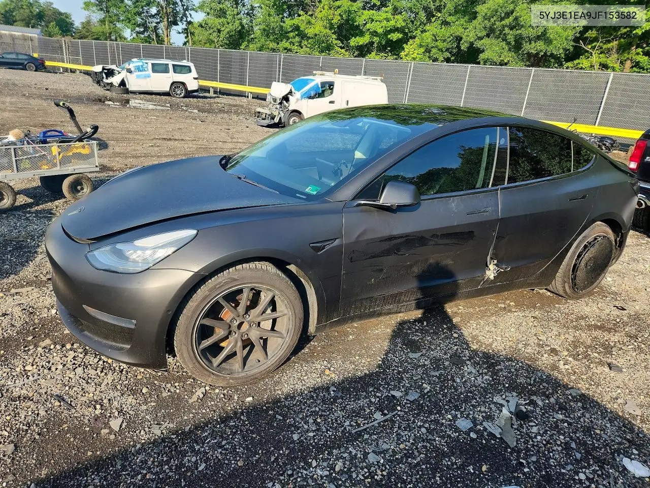 2018 Tesla Model 3 VIN: 5YJ3E1EA9JF153582 Lot: 56687966