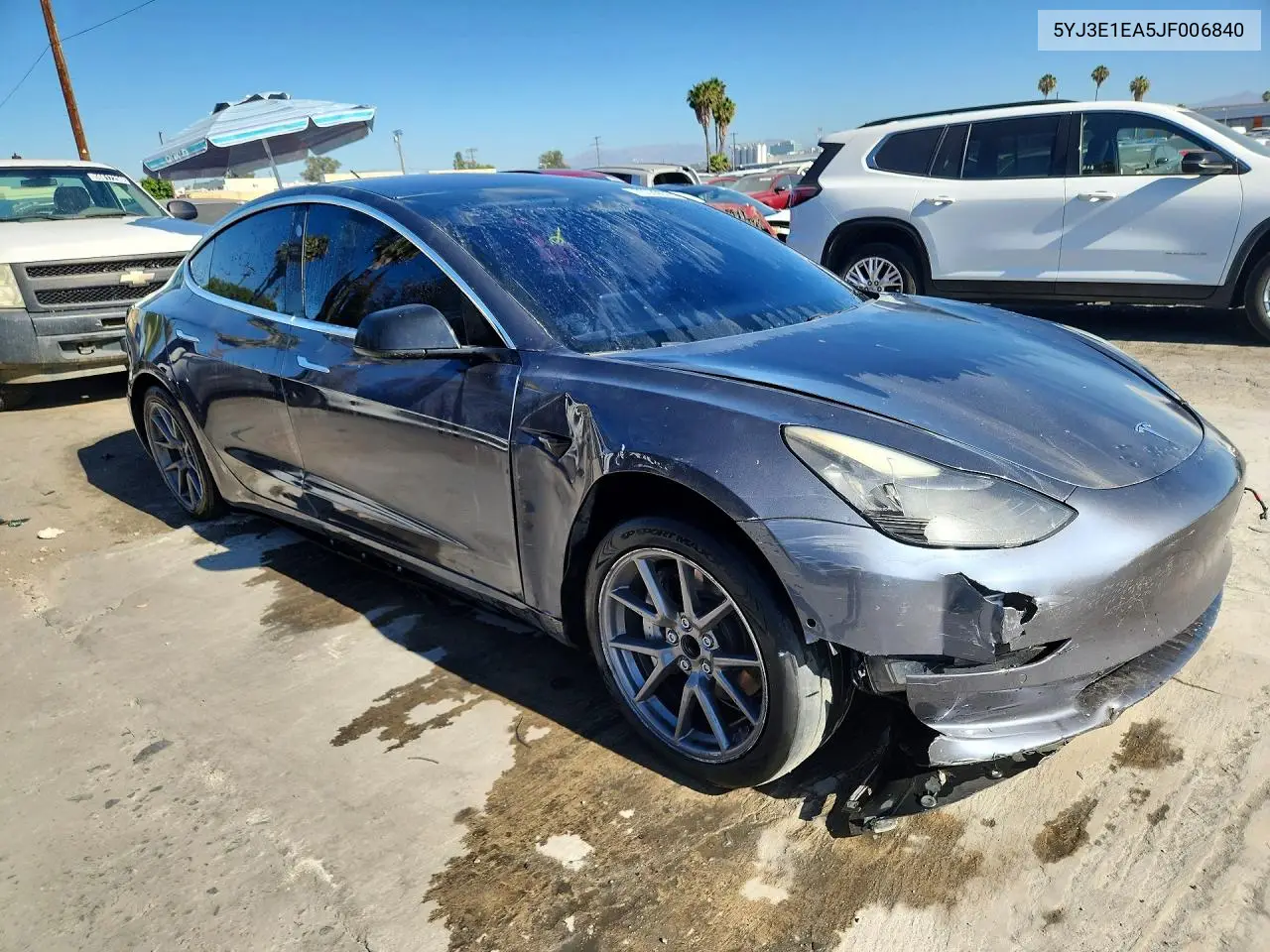 2018 Tesla Model 3 VIN: 5YJ3E1EA5JF006840 Lot: 56831436