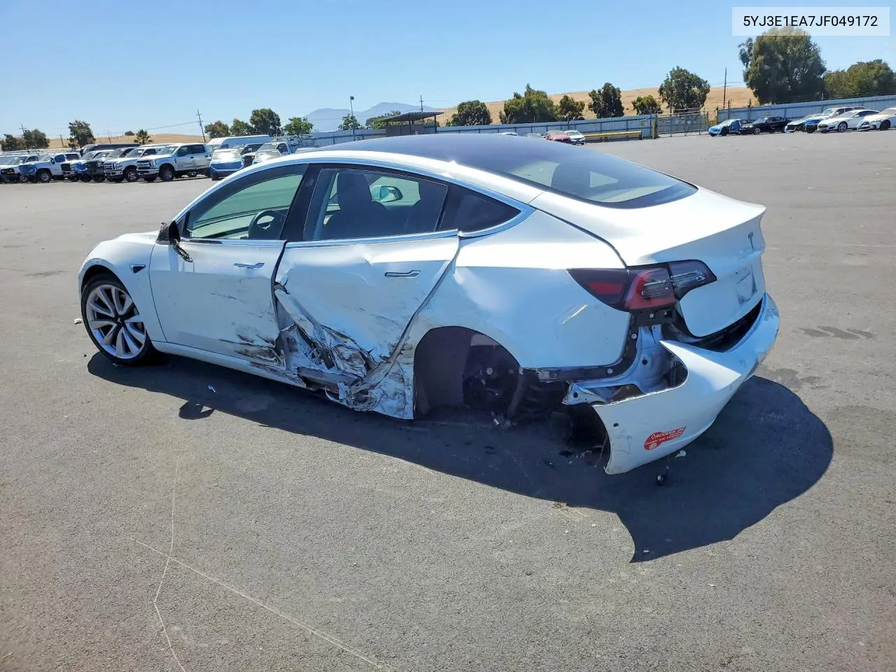 2018 Tesla Model 3 VIN: 5YJ3E1EA7JF049172 Lot: 59911236