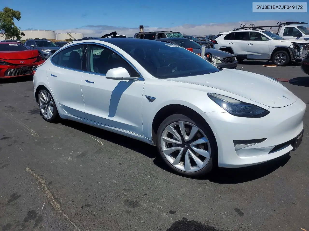 2018 Tesla Model 3 VIN: 5YJ3E1EA7JF049172 Lot: 59911236