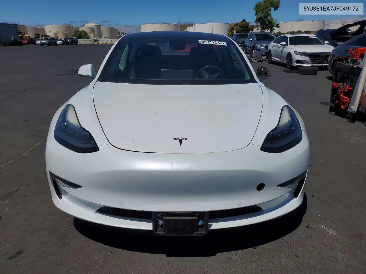 2018 Tesla Model 3 VIN: 5YJ3E1EA7JF049172 Lot: 59911236