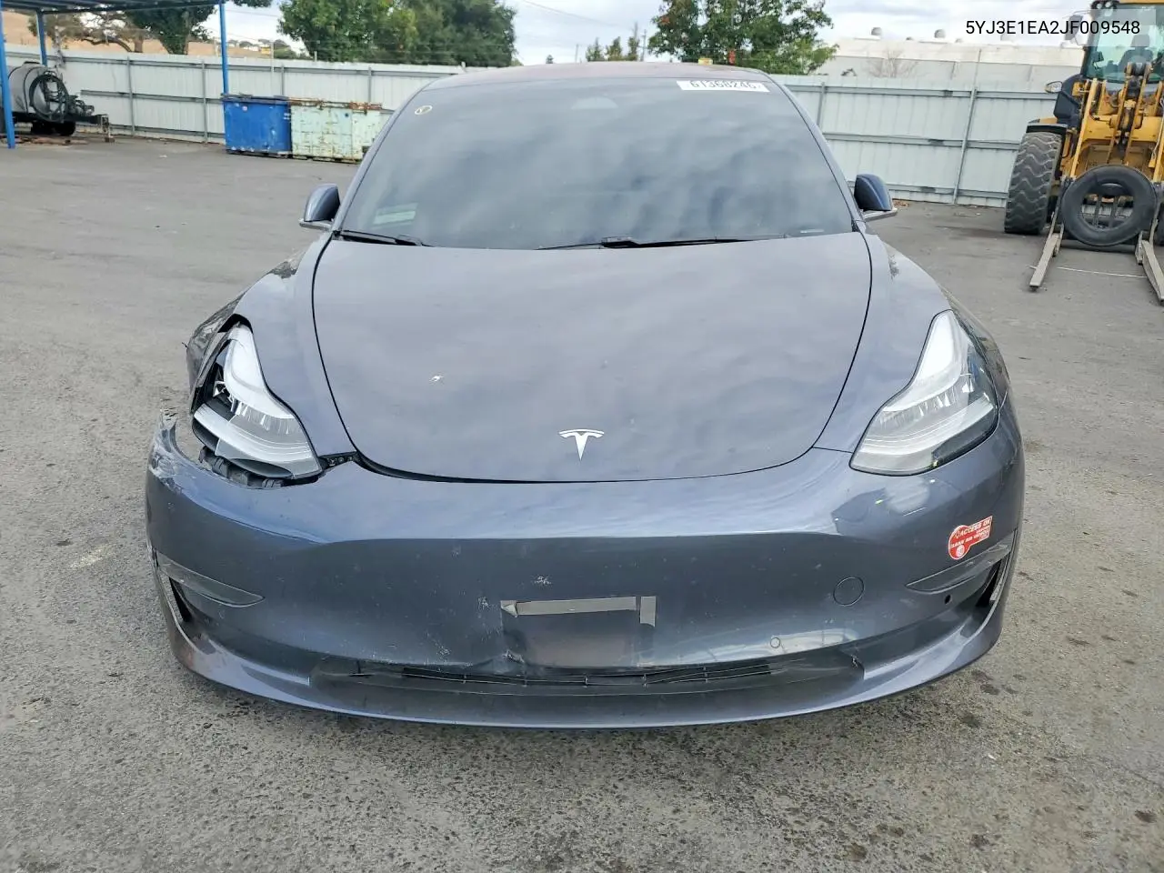 2018 Tesla Model 3 VIN: 5YJ3E1EA2JF009548 Lot: 61368246