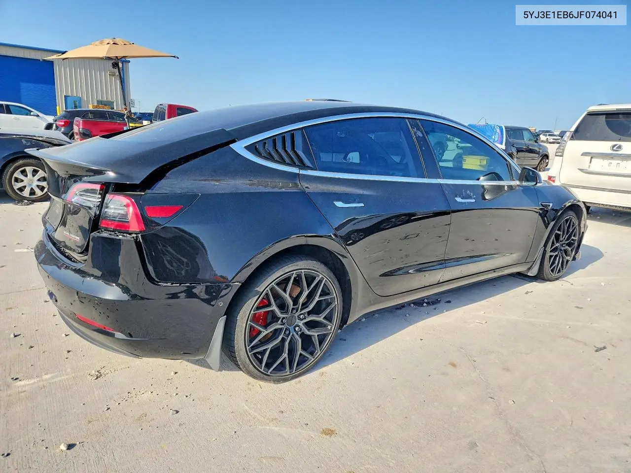 2018 Tesla Model 3 VIN: 5YJ3E1EB6JF074041 Lot: 61420806
