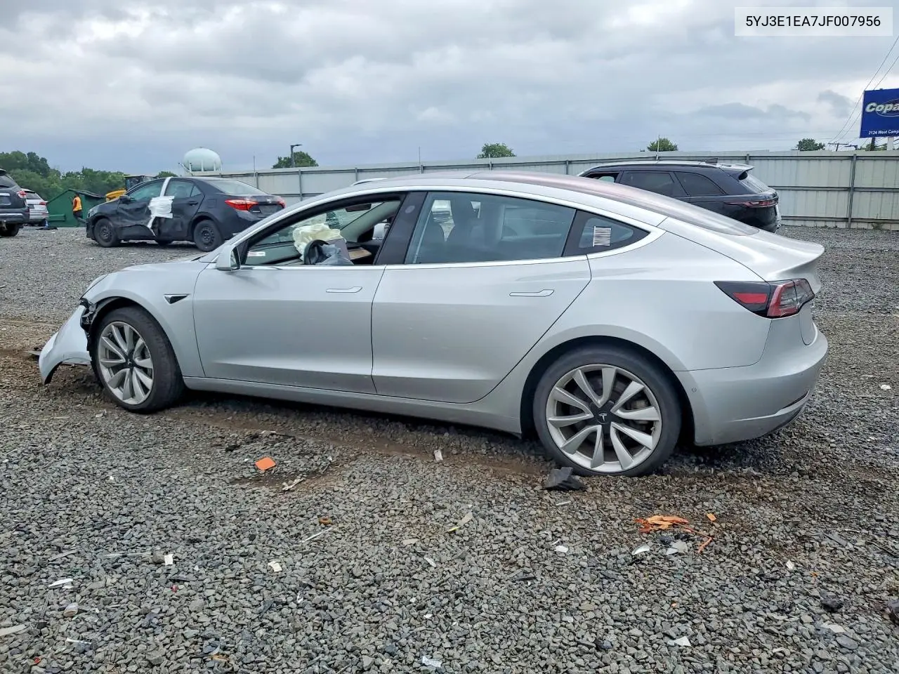 2018 Tesla Model 3 VIN: 5YJ3E1EA7JF007956 Lot: 61773736