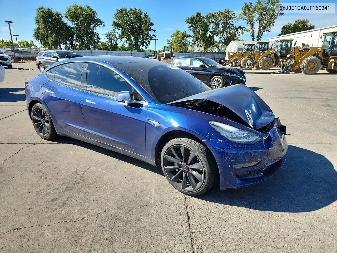 2018 Tesla Model 3 VIN: 5YJ3E1EA0JF160341 Lot: 62086346