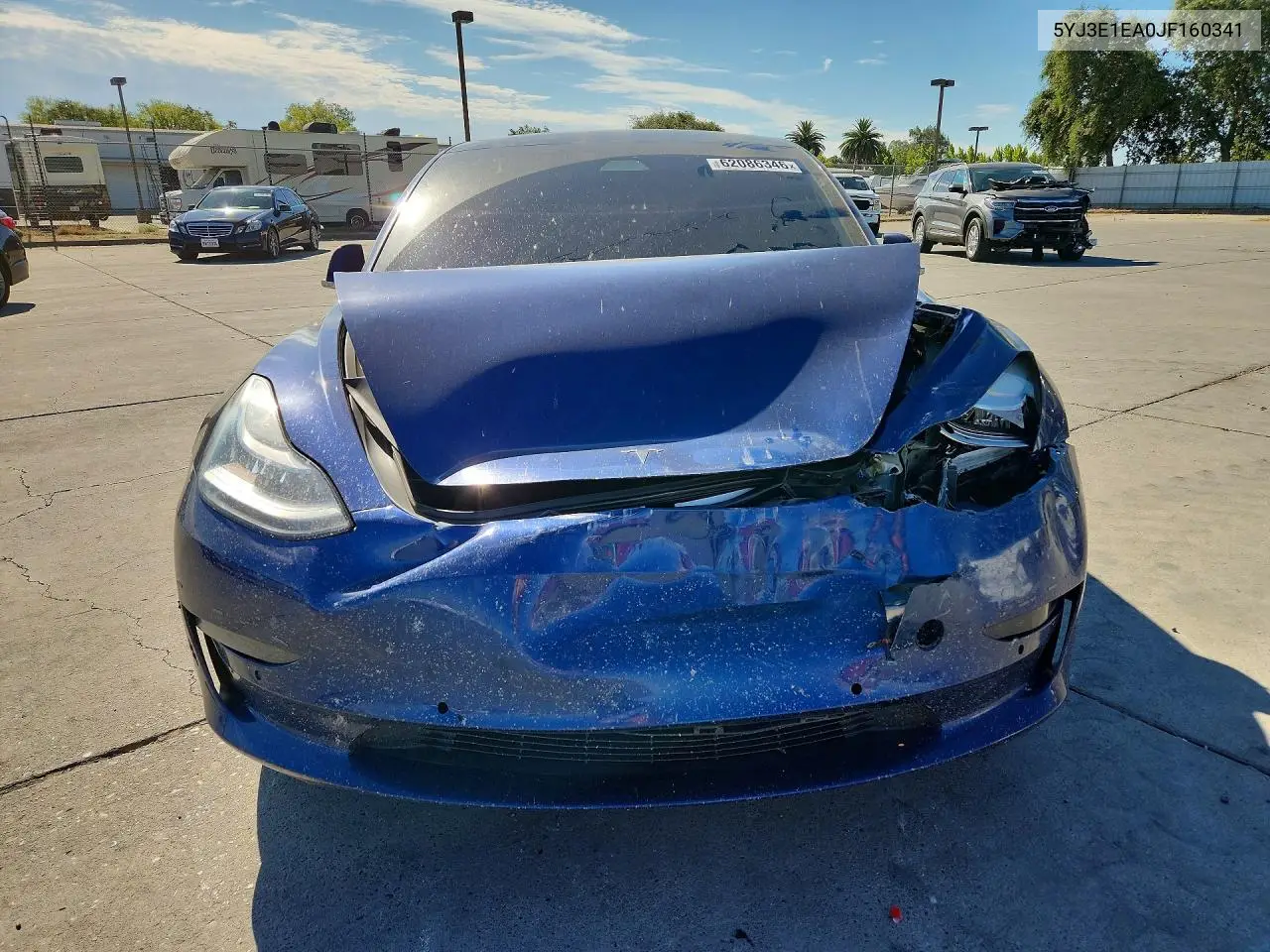 2018 Tesla Model 3 VIN: 5YJ3E1EA0JF160341 Lot: 62086346