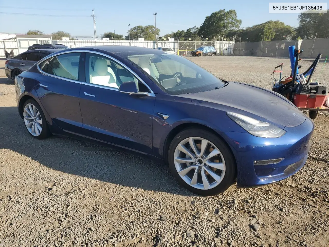 5YJ3E1EB1JF135408 2018 Tesla Model 3