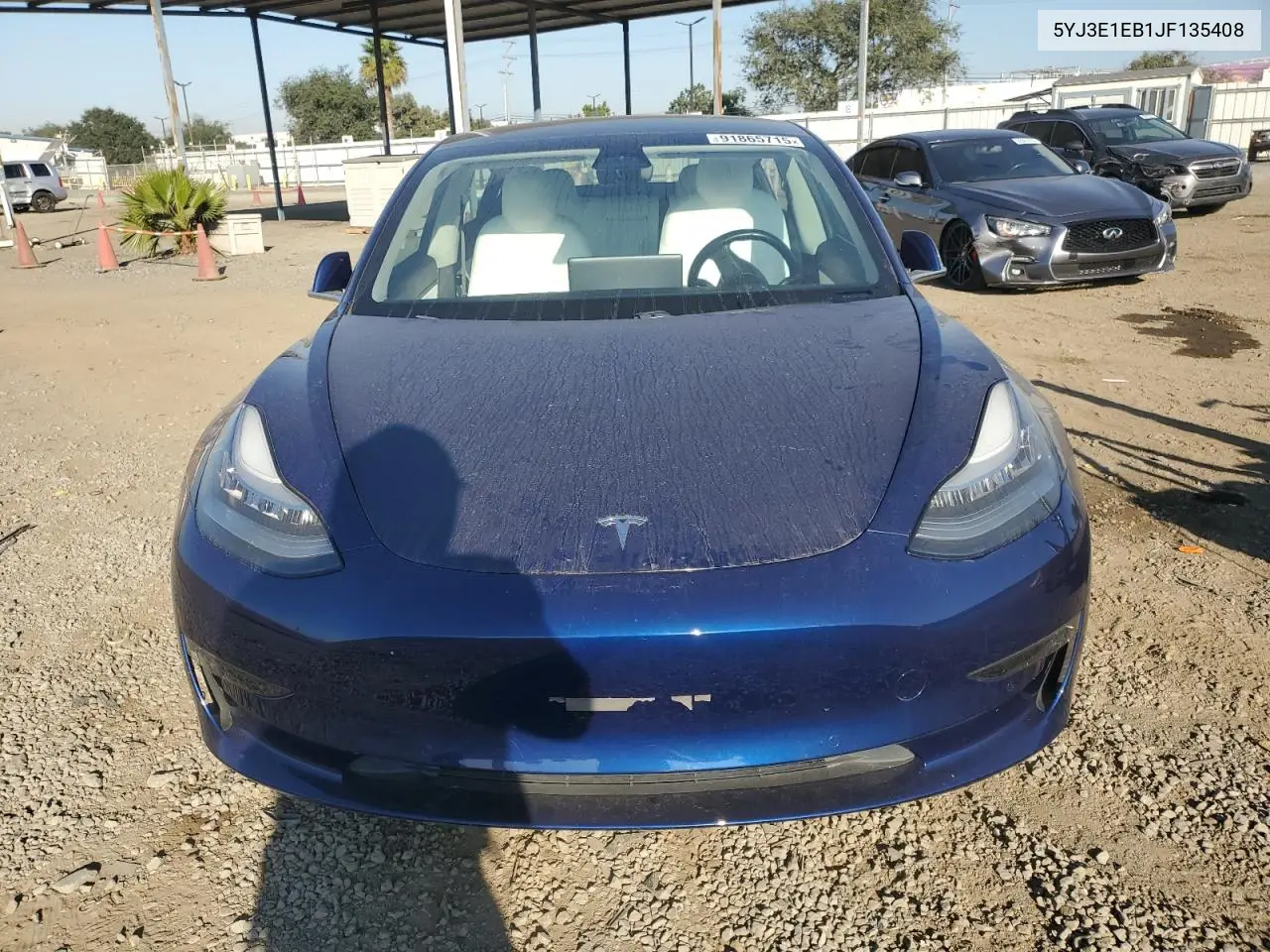 5YJ3E1EB1JF135408 2018 Tesla Model 3