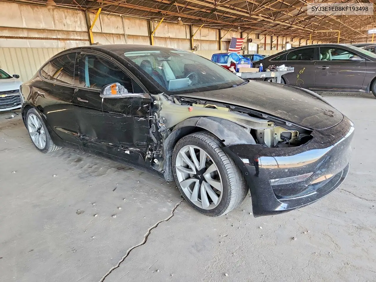 2019 Tesla Model 3 VIN: 5YJ3E1EB8KF193498 Lot: 56361156