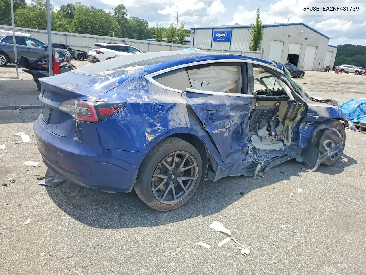 5YJ3E1EA2KF431739 2019 Tesla Model 3