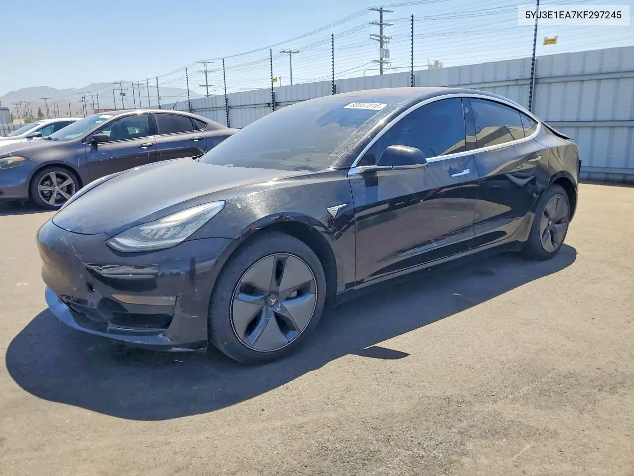 2019 Tesla Model 3 VIN: 5YJ3E1EA7KF297245 Lot: 60057016
