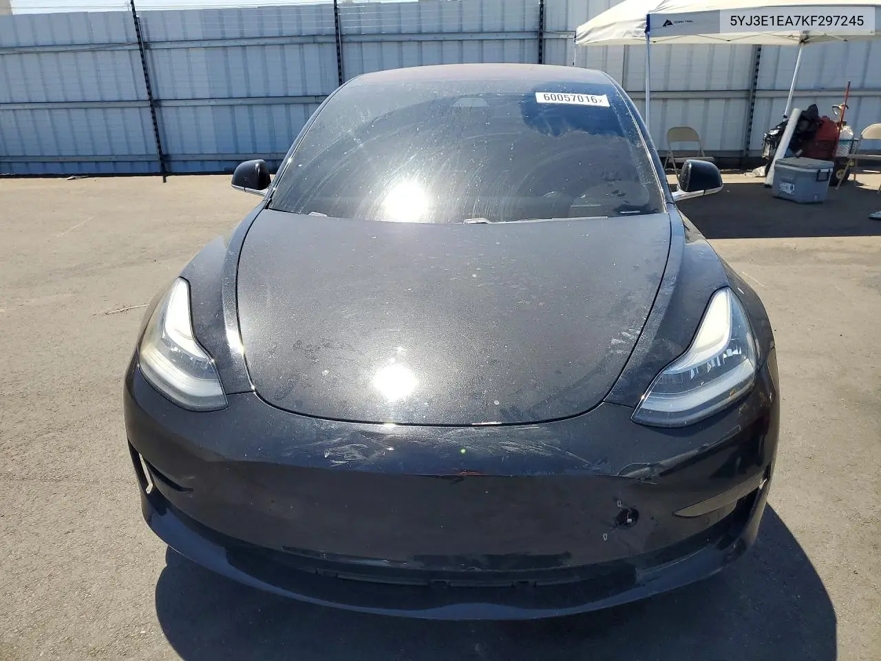2019 Tesla Model 3 VIN: 5YJ3E1EA7KF297245 Lot: 60057016