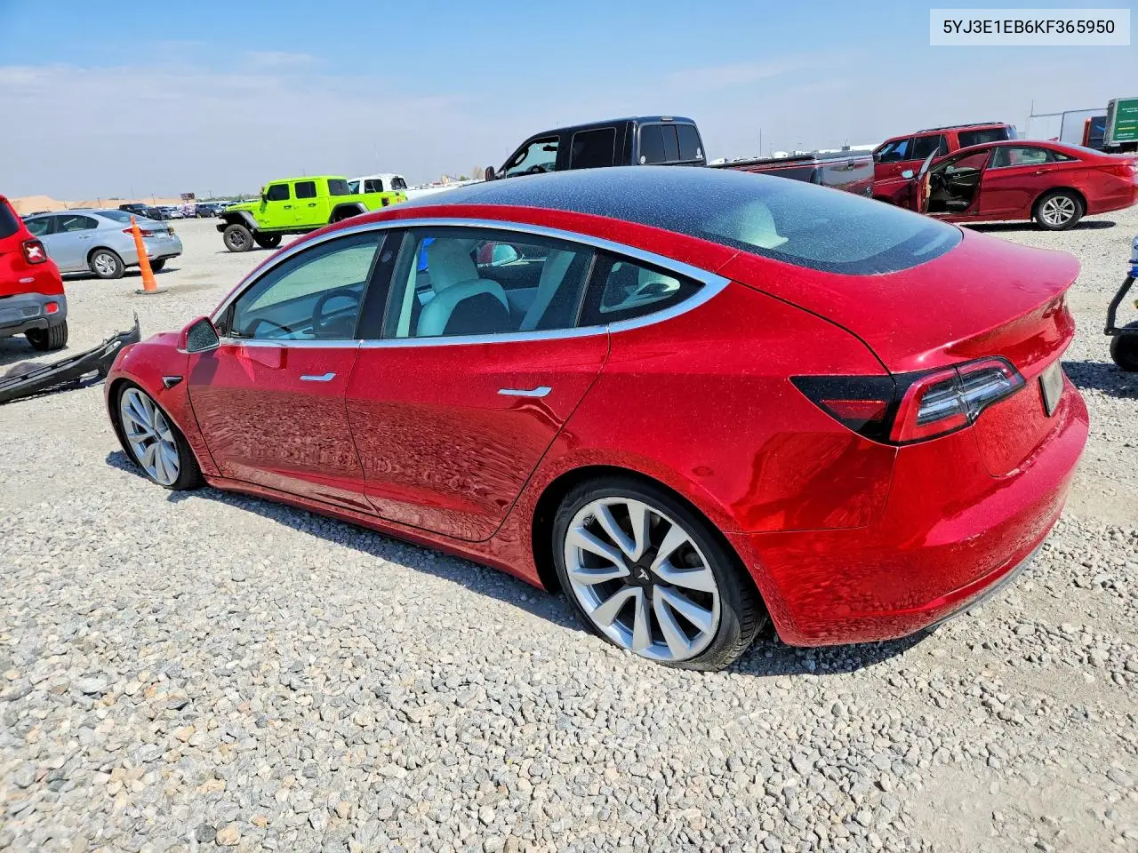2019 Tesla Model 3 VIN: 5YJ3E1EB6KF365950 Lot: 60423496