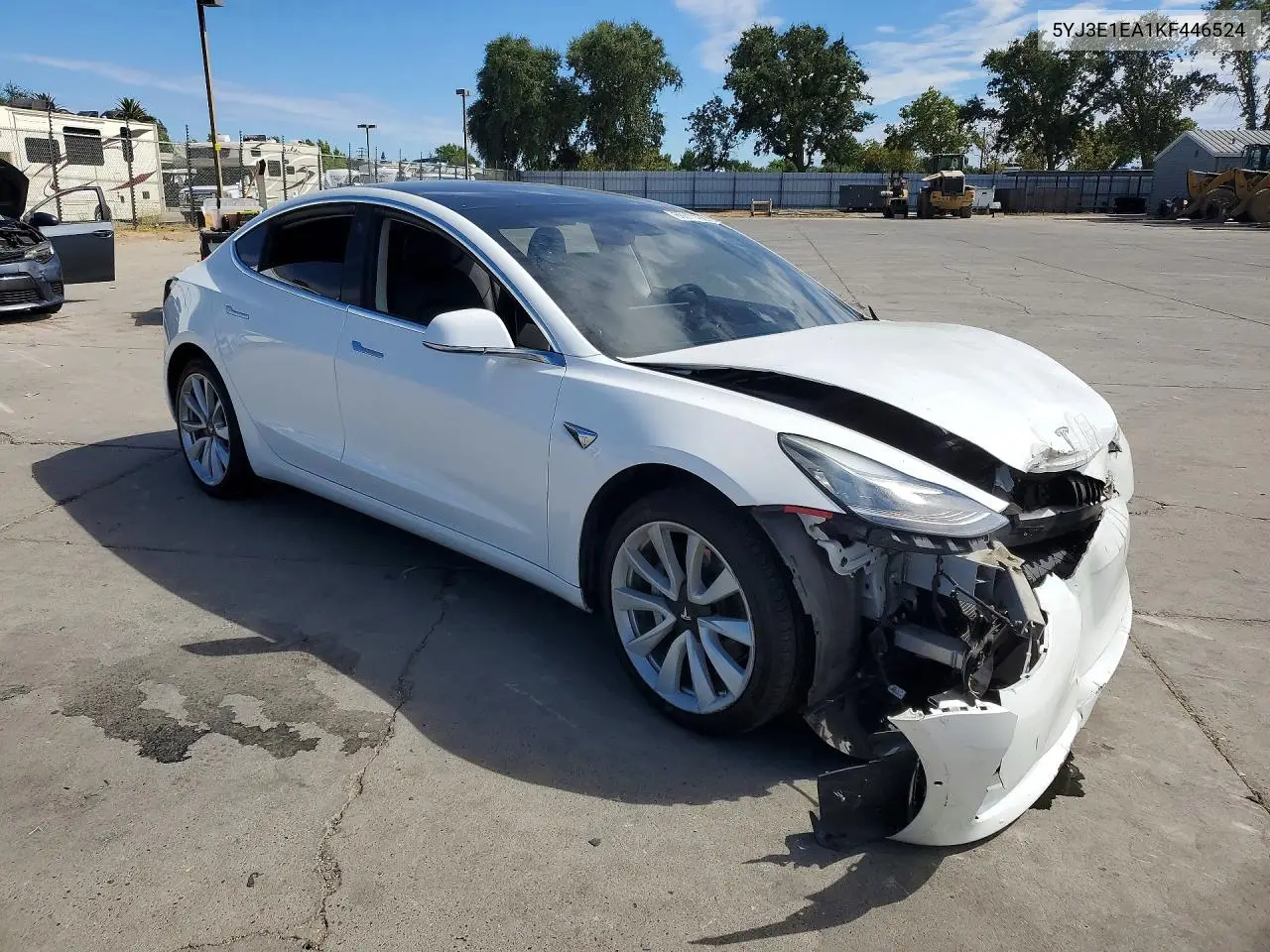 2019 Tesla Model 3 VIN: 5YJ3E1EA1KF446524 Lot: 60711496