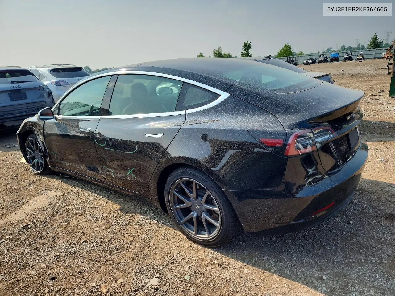 2019 Tesla Model 3 VIN: 5YJ3E1EB2KF364665 Lot: 61722276