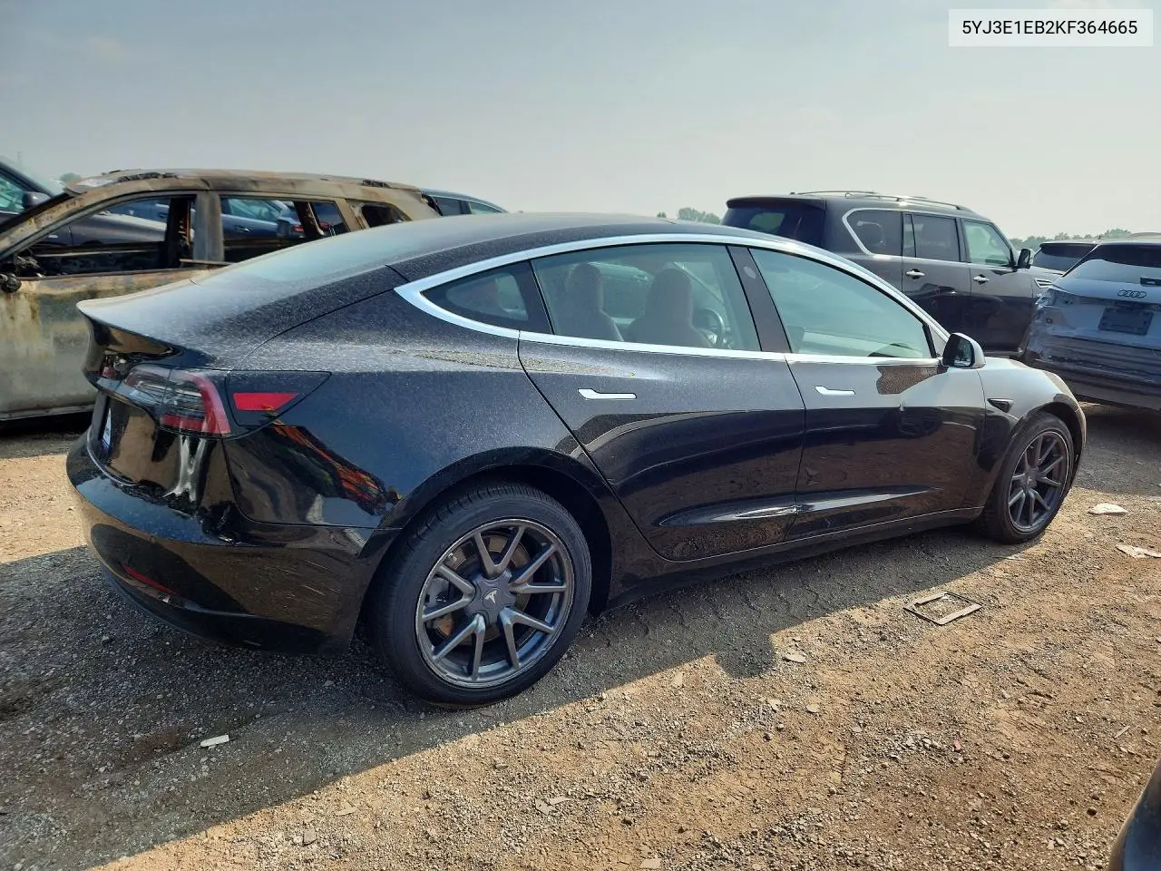 2019 Tesla Model 3 VIN: 5YJ3E1EB2KF364665 Lot: 61722276