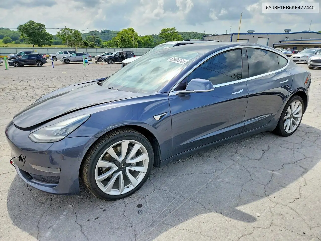 2019 Tesla Model 3 VIN: 5YJ3E1EB6KF477440 Lot: 61935316