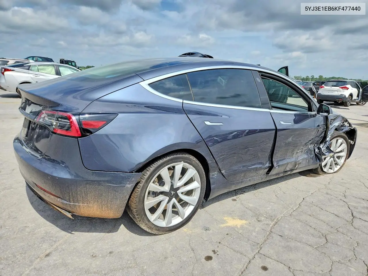 2019 Tesla Model 3 VIN: 5YJ3E1EB6KF477440 Lot: 61935316