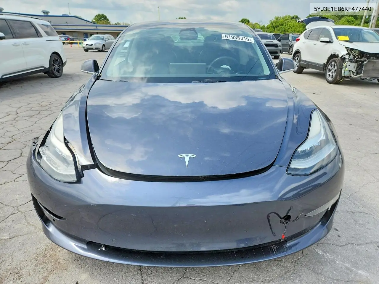 2019 Tesla Model 3 VIN: 5YJ3E1EB6KF477440 Lot: 61935316