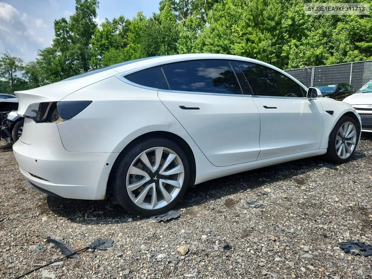 2019 Tesla Model 3 VIN: 5YJ3E1EA9KF311713 Lot: 61937186