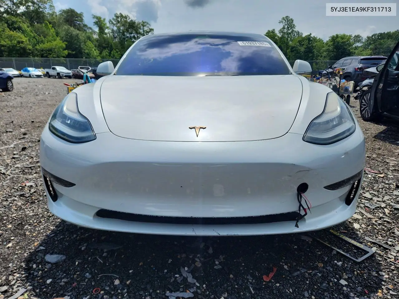 2019 Tesla Model 3 VIN: 5YJ3E1EA9KF311713 Lot: 61937186