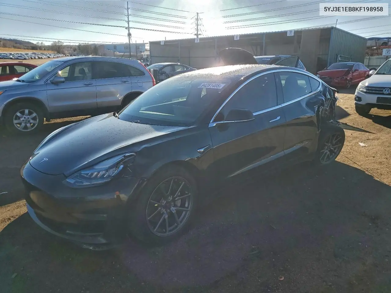 5YJ3E1EB8KF198958 2019 Tesla Model 3